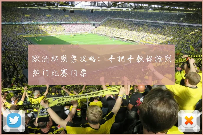 欧洲杯购票攻略：手把手教你抢到热门比赛门票